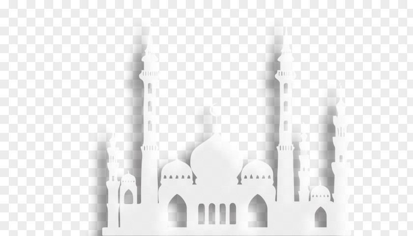 Islam Mosque Brand White Font PNG