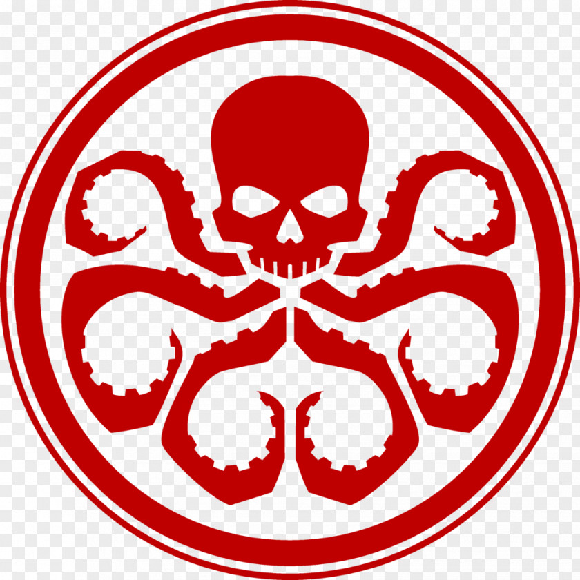 Octopus Captain America Red Skull Hydra Marvel Cinematic Universe Stencil PNG