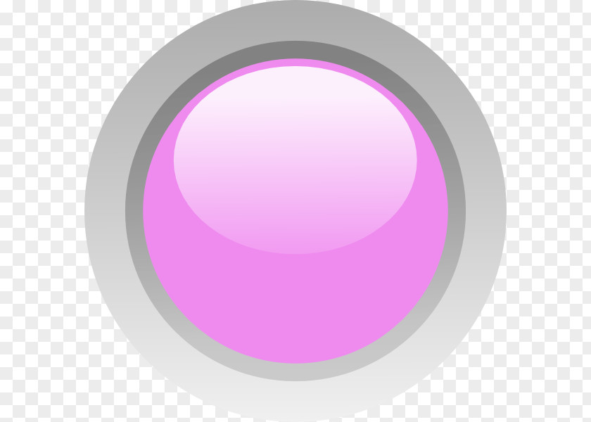 Pink Light Button Clip Art PNG