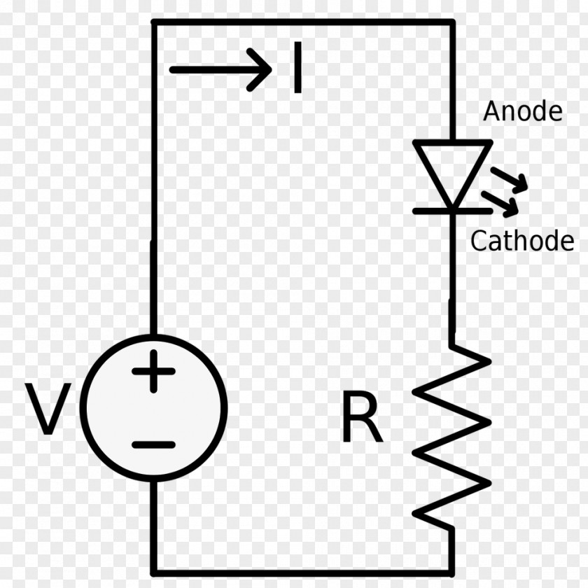 Scientific Circuit Diagram LED Wiring Light-emitting Diode Electronic PNG