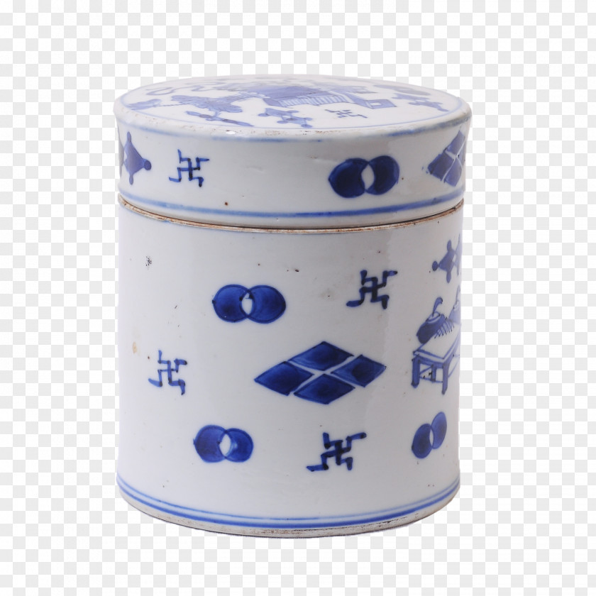 The Blue And White Porcelain Pottery Mug Purple PNG