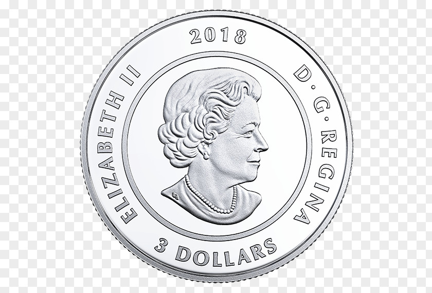 Coin Silver Canadian Dollar Collecting PNG