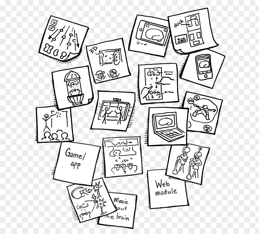 Core Scrum Paper Post-it Note Line Art Clip Brainstorming PNG