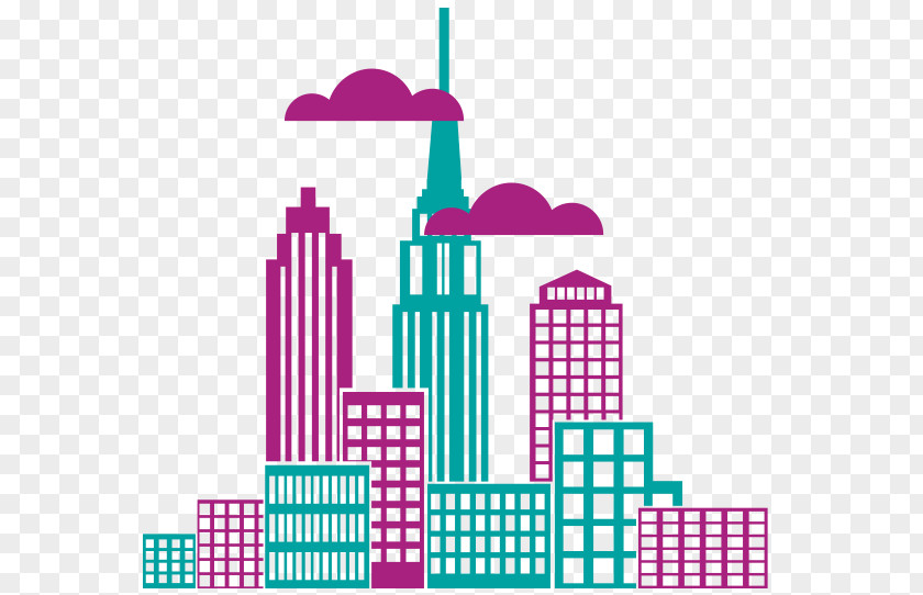 New York City Skyline Clip Art PNG