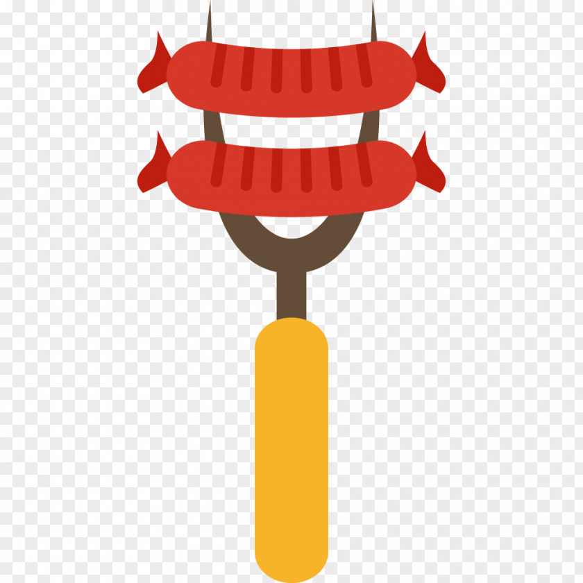 The Sausage On Fork Chinese Hot Dog Ham Barbecue PNG