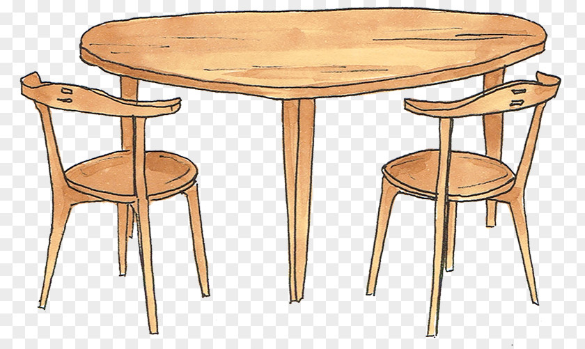 Breakfast Table Matbord Chair Wood Stain PNG