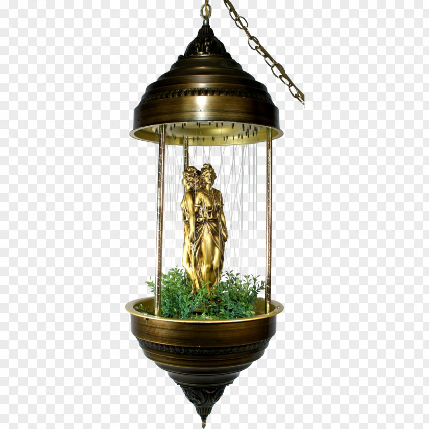 Fountain Oil Lamp Lighting Light Fixture Chandelier PNG