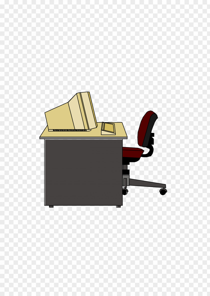 Office Desk Computer Clip Art PNG
