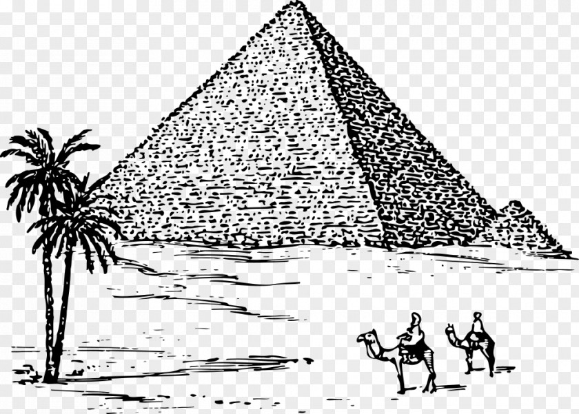 Pyramid Egyptian Pyramids Giza Complex Ancient Egypt Drawing PNG