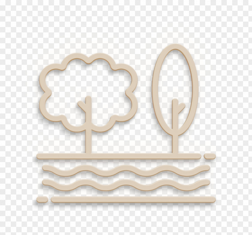 River Icon Forest Nature PNG