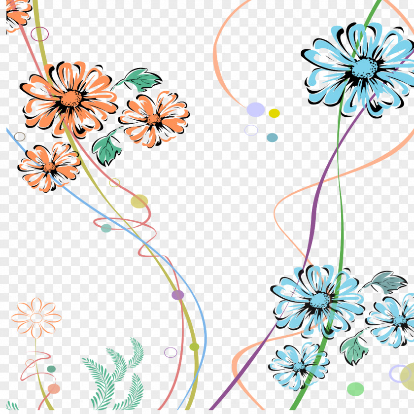 Abstract Chrysanthemum Floral Design Abstraction Clip Art PNG