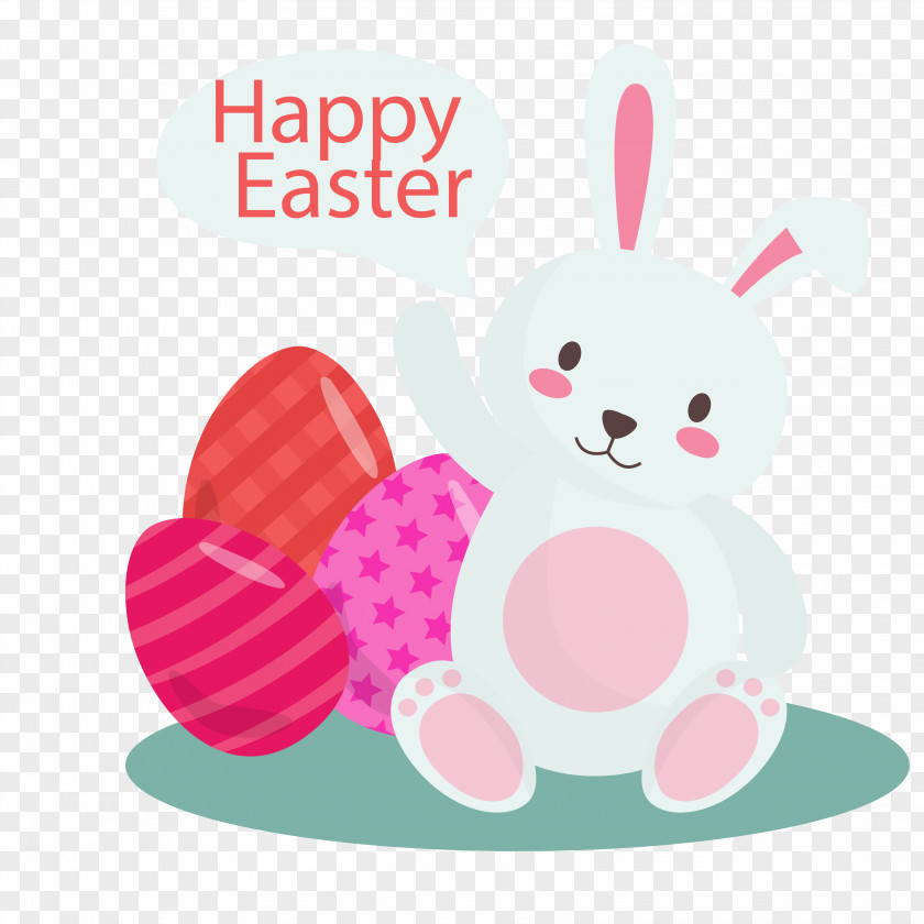 Cute Cartoon Rabbit Material Easter Bunny Clip Art PNG