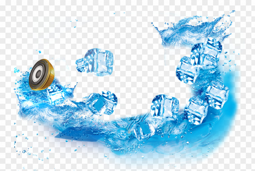 Decorative Ice Spill PNG