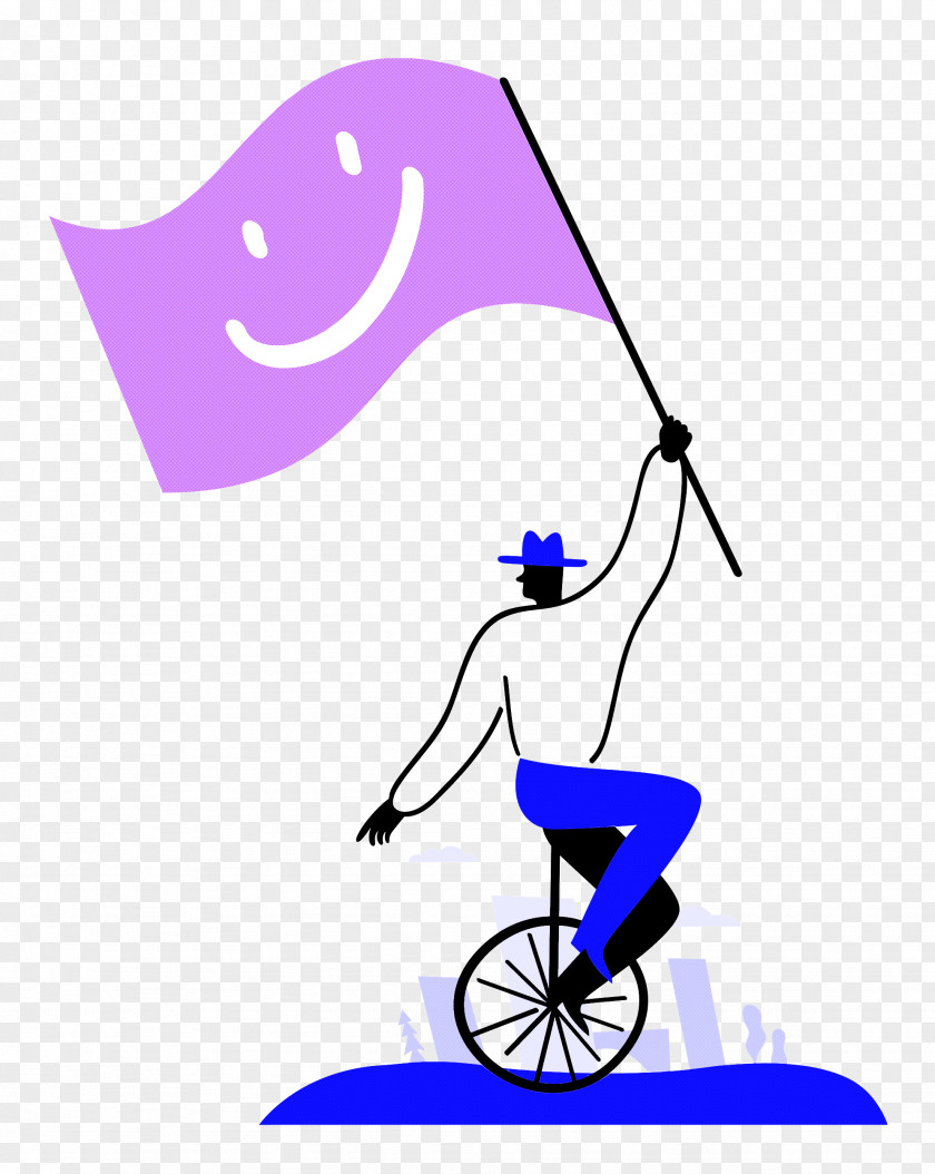 Holding Flag PNG