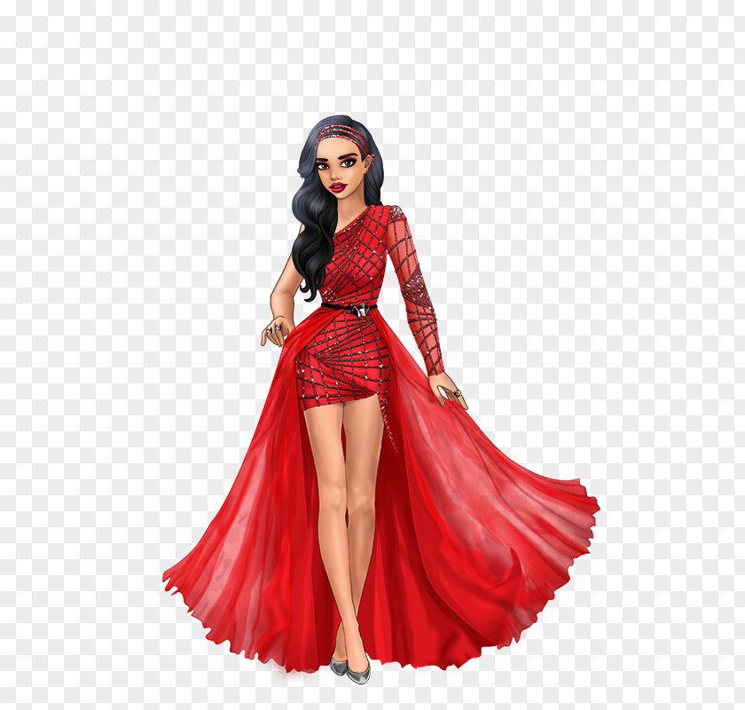 Lady Popular Dress Fashion Clothing Model PNG