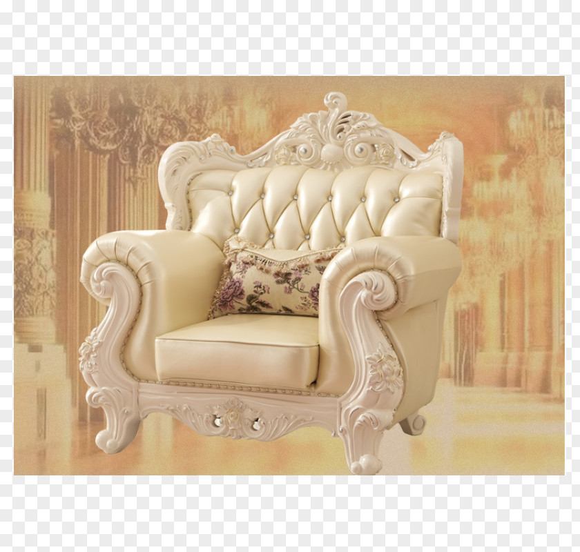 Carved Leather Shoes Loveseat Couch Chair Furniture Living Room PNG