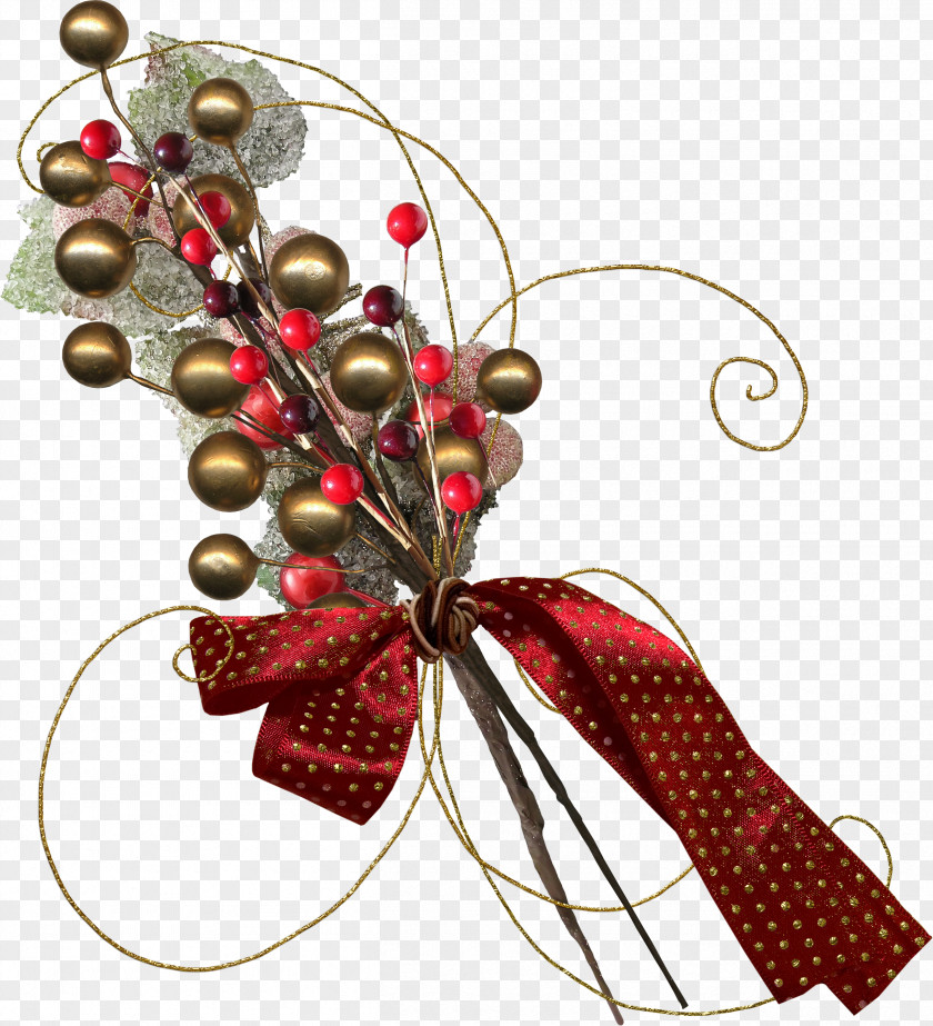 Christmas Ornament Berry New Year Holiday PNG
