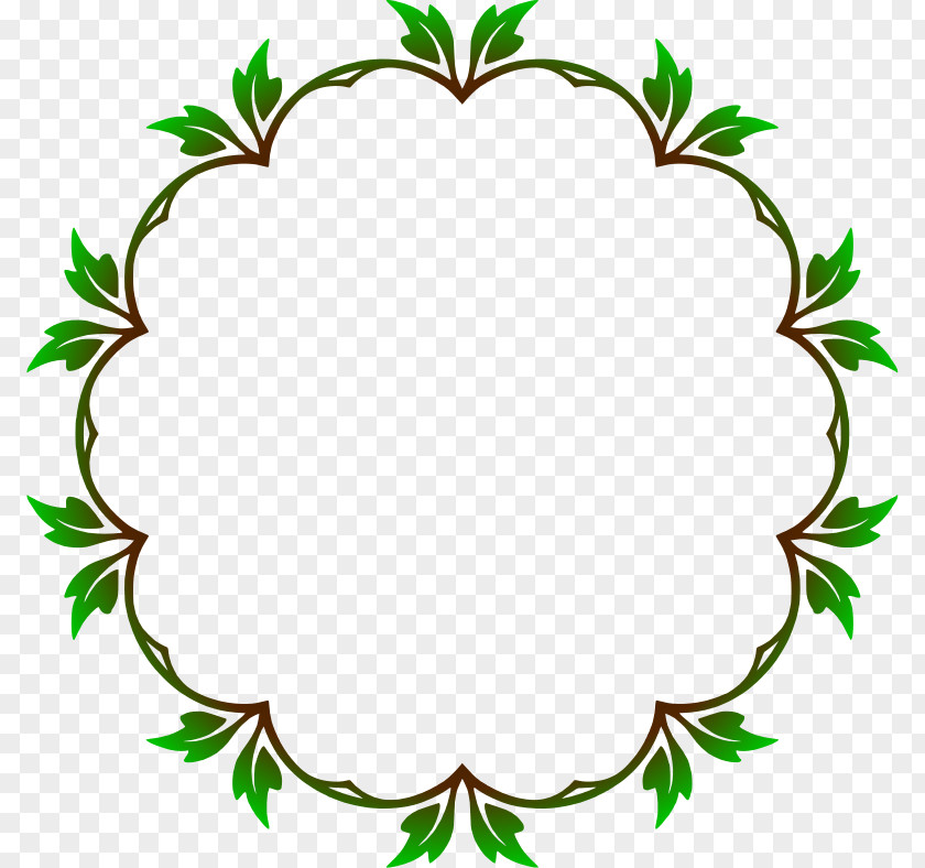 Circle Clipart Floral Design Clip Art Line Openclipart Image PNG