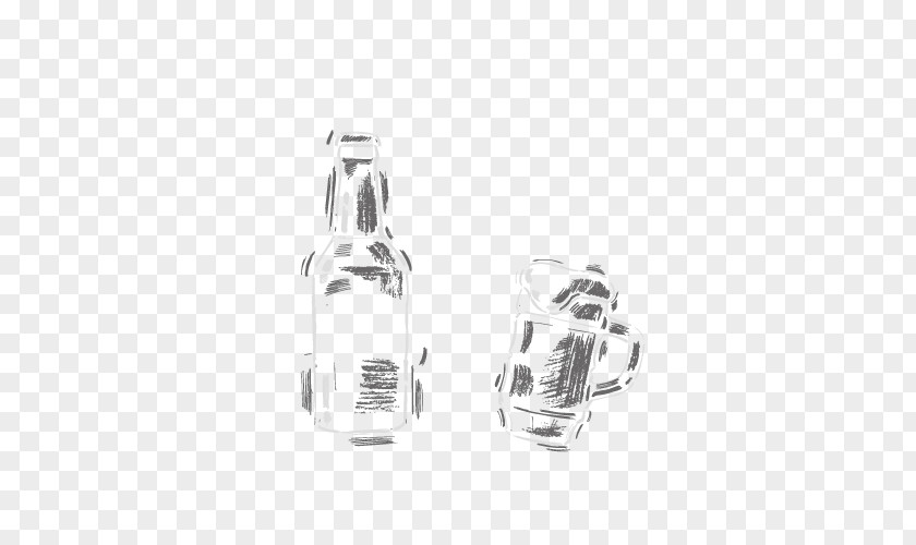 Vector Beer Bottles Painted Chalk Bottle Drawing PNG