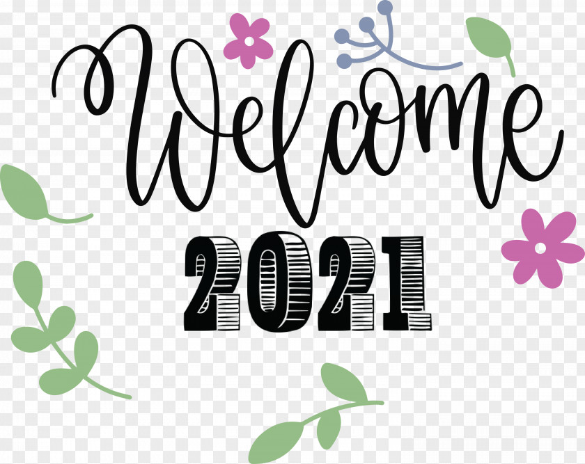 2021 Welcome New Year Happy PNG