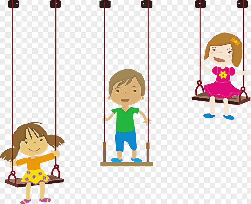 Cartoon Line Child Play PNG