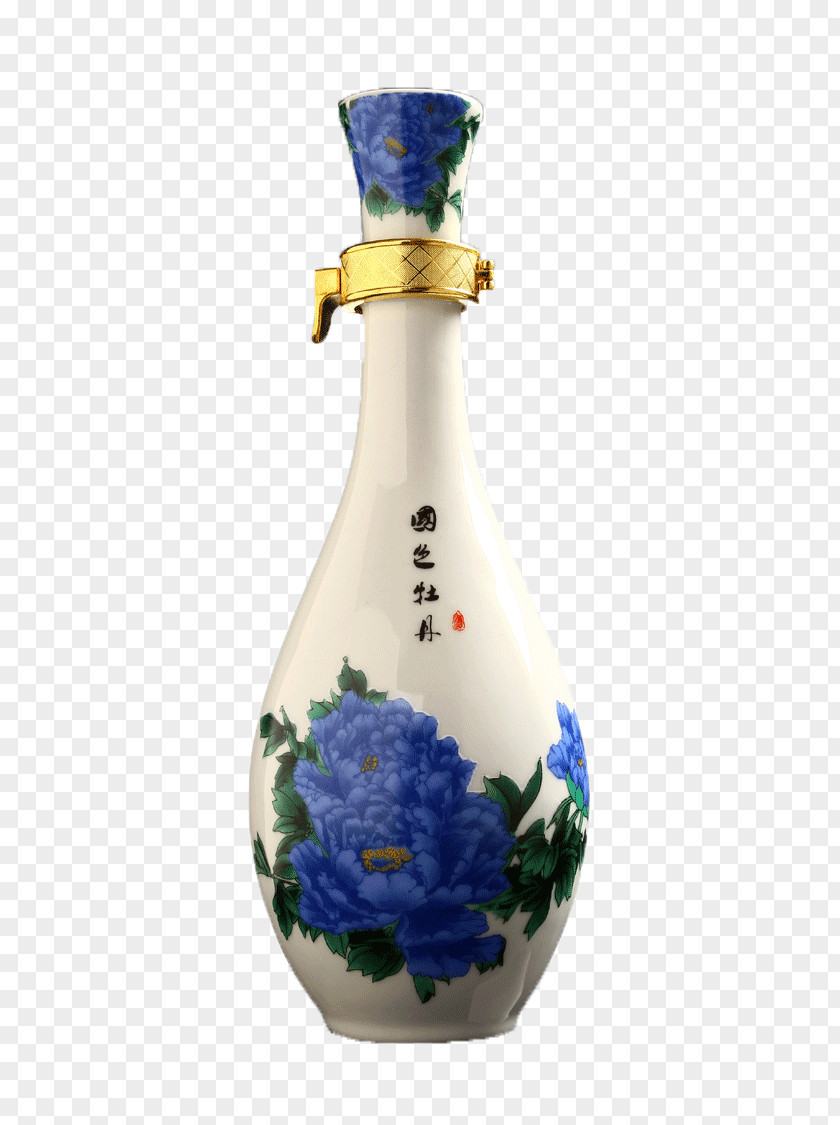 Chinese Dukang Wine Blue Classic China Cobalt Burgundy PNG