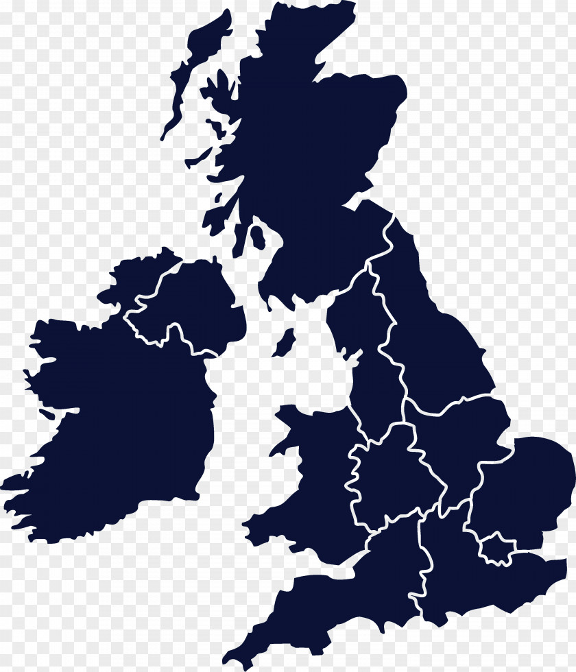 England British Isles Vector Map PNG