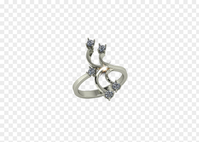 Silver Body Jewellery Diamond PNG