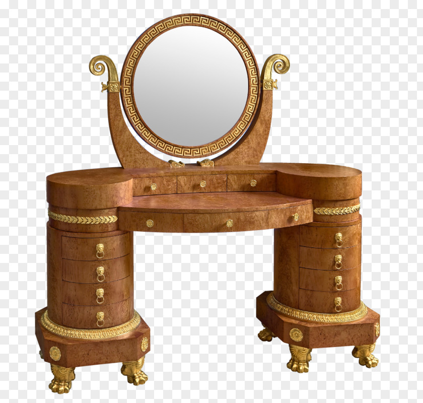 Table Furniture Lowboy Mirror Bedroom PNG