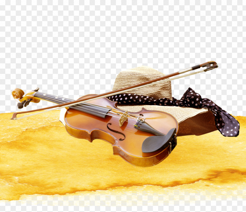 Violin And Hats Poster Fundal PNG