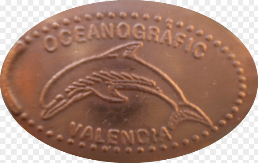 Delfines Copper Medal Bronze Chocolate Coin PNG