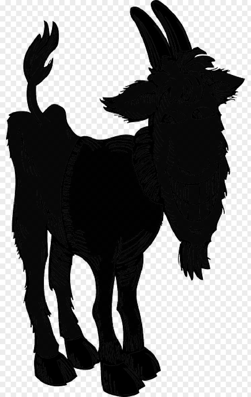 Livestock Blackandwhite Goat Cartoon PNG
