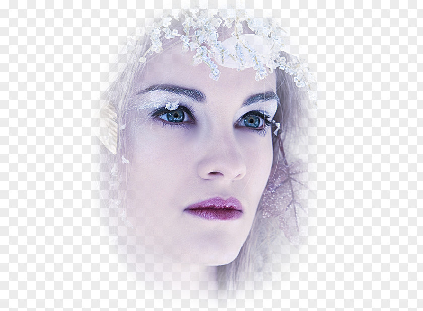 Model Iris Snowflake Background PNG
