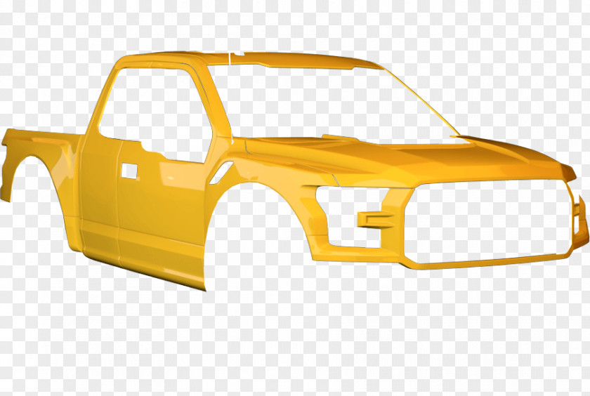 Shiny Yellow Car Door Bumper Automotive Design Truck Bed Part PNG