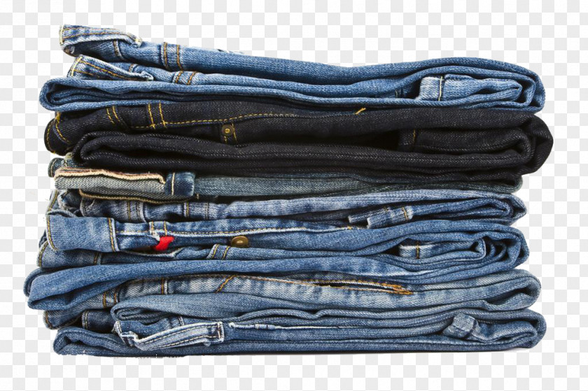 A Stack Of Jeans T-shirt Clothing Trousers Casual PNG