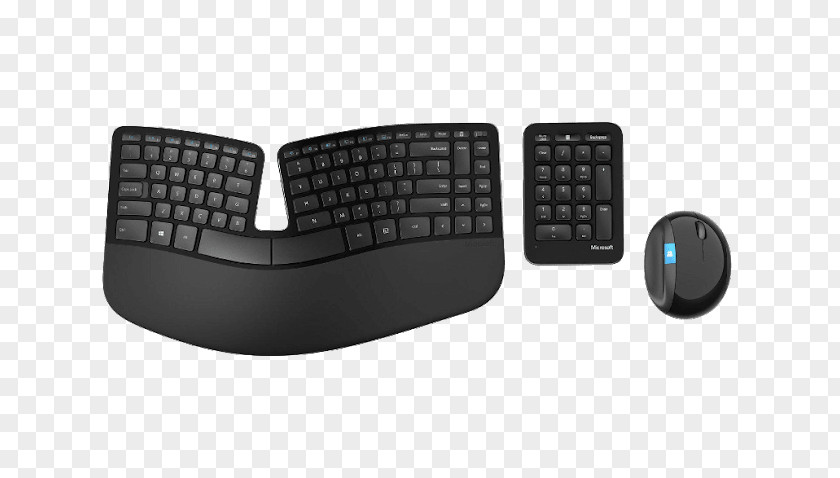 Computer Mouse Keyboard Microsoft Sculpt Ergonomic For Business Desktop PNG