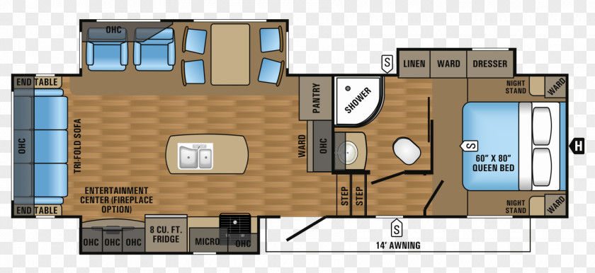 Fifth Wheel Coupling Campervans Jayco, Inc. Caravan Floor Plan PNG