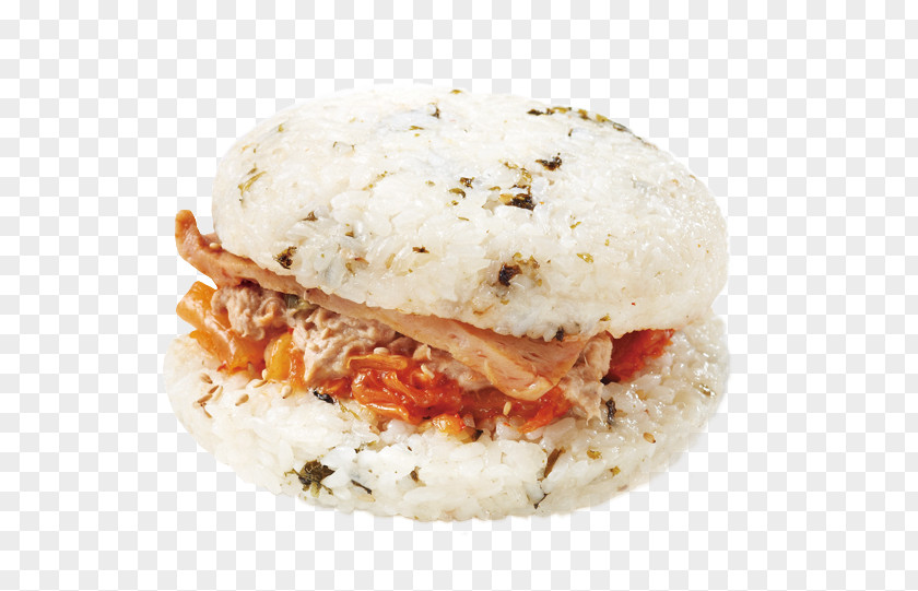 Kimchi Fried Rice Burger Cooked Hamburger Breakfast Sandwich PNG