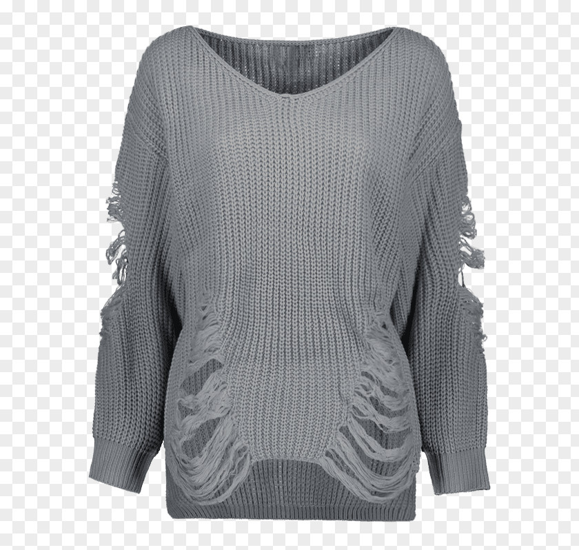 Ripped Sweater Sleeve Shoulder Wool PNG