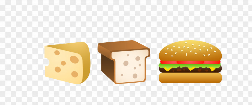 Vector Yellow Cheese Hamburger Food Fast Cheeseburger PNG