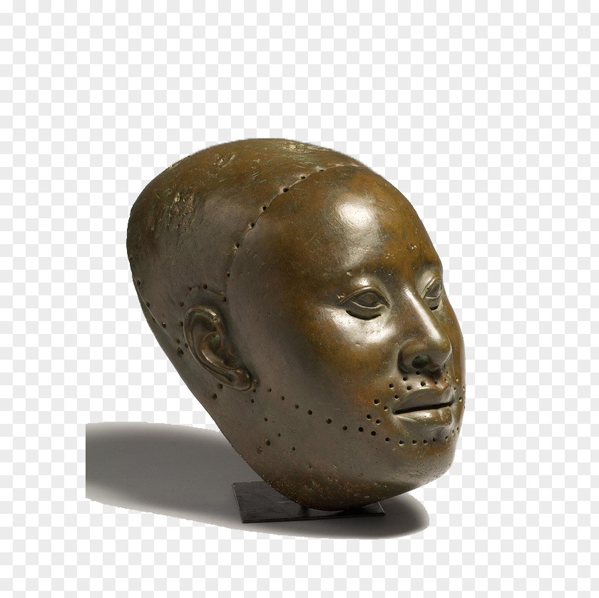 Aoba Lu Fang Ershi Mask Bronze Head From Ife British Museum Sculpture African Art PNG