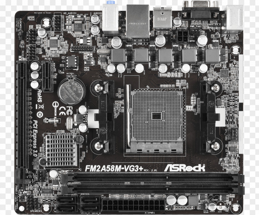 ASRock FM2A58M-VG3+ Socket FM2+ Motherboard PNG