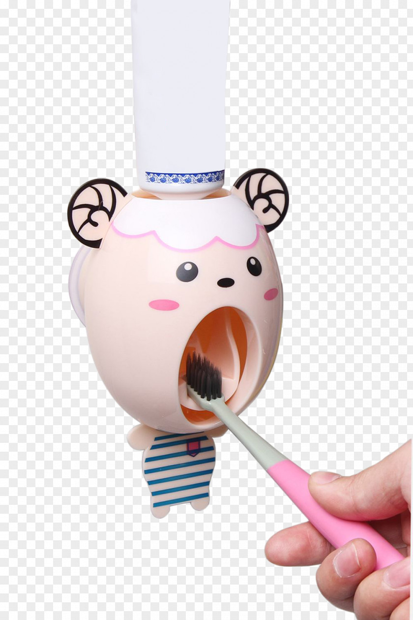 Crowded Toothpaste Cute Pendant Toothbrush PNG