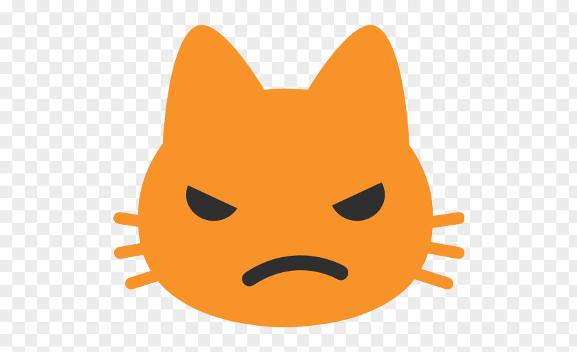 Emoji Whiskers Cute Cat Android PNG