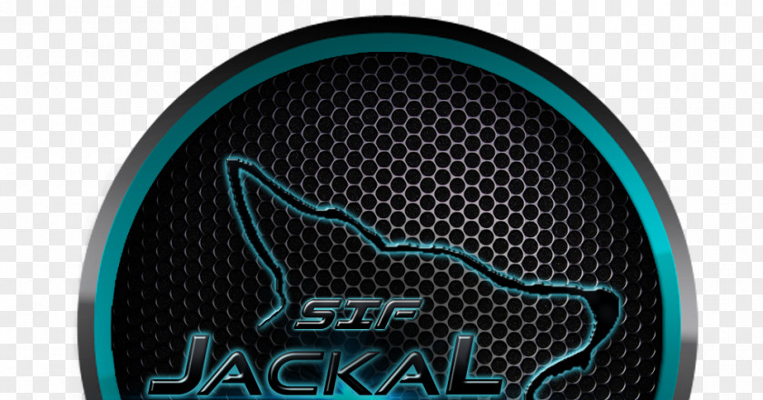 Jackal Logo Electric Blue Industrial Design Font PNG