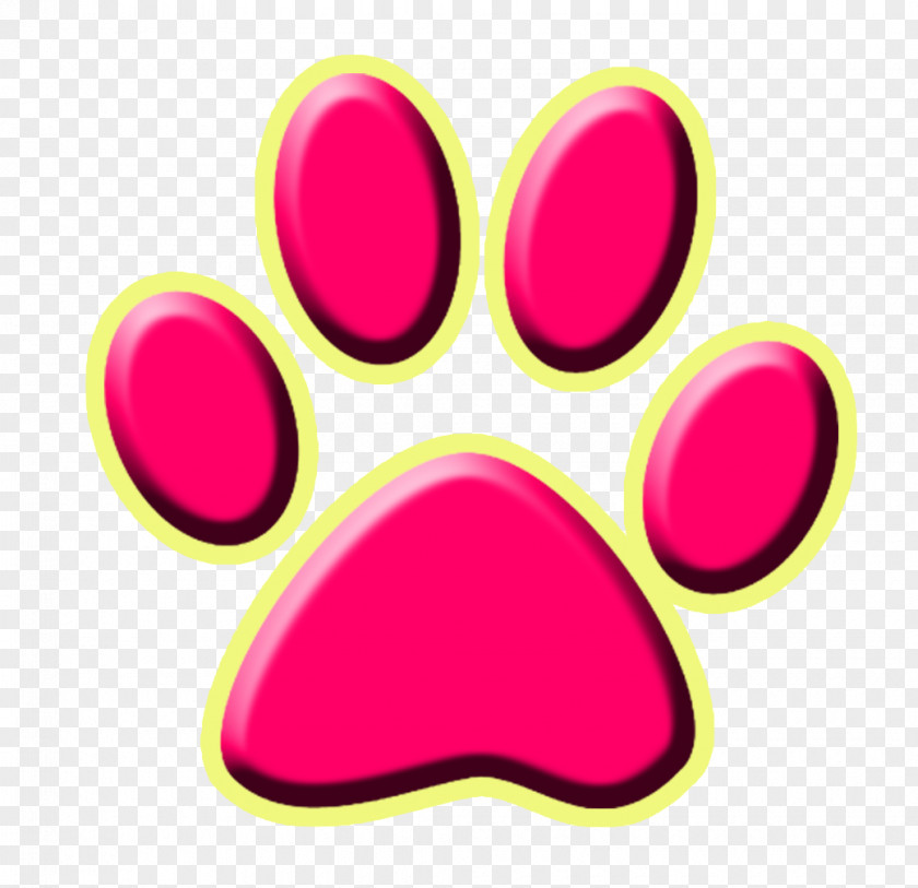 Stereo Footprints Dog Paw Cat Silhouette Printing PNG