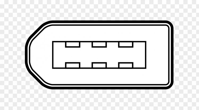 Apple IEEE 1394 Lead DIN Connector Electrical PNG