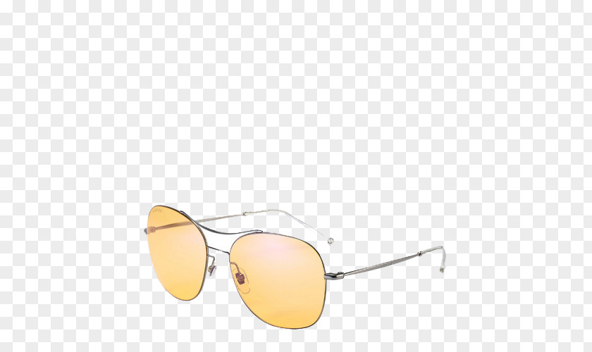 Golden Lens Sunglasses Thin Edge Designer PNG