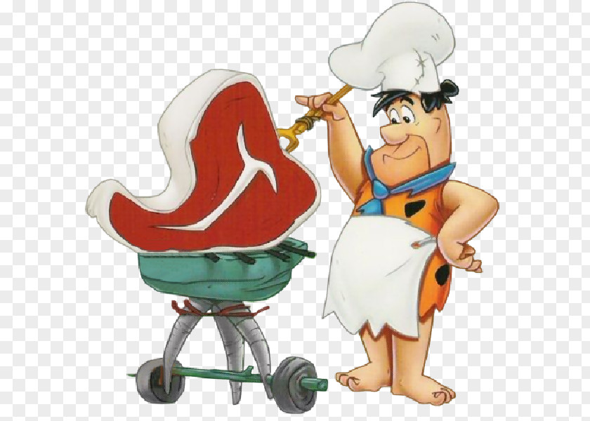 Cartoon Family Fred Flintstone Pebbles Flinstone Barney Rubble Wilma Bamm-Bamm PNG