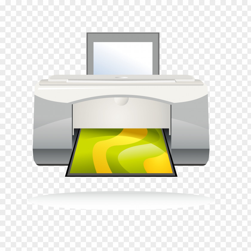 Color Printer Vector Material Office PNG